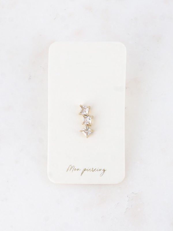 Piercing “Três Cristais”